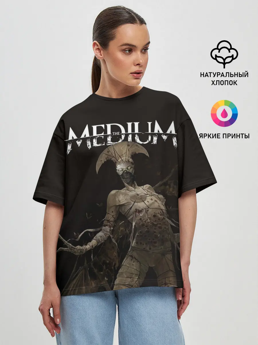 Женская футболка оверсайз / The Medium Villain