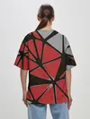 Женская футболка оверсайз / Треугольники