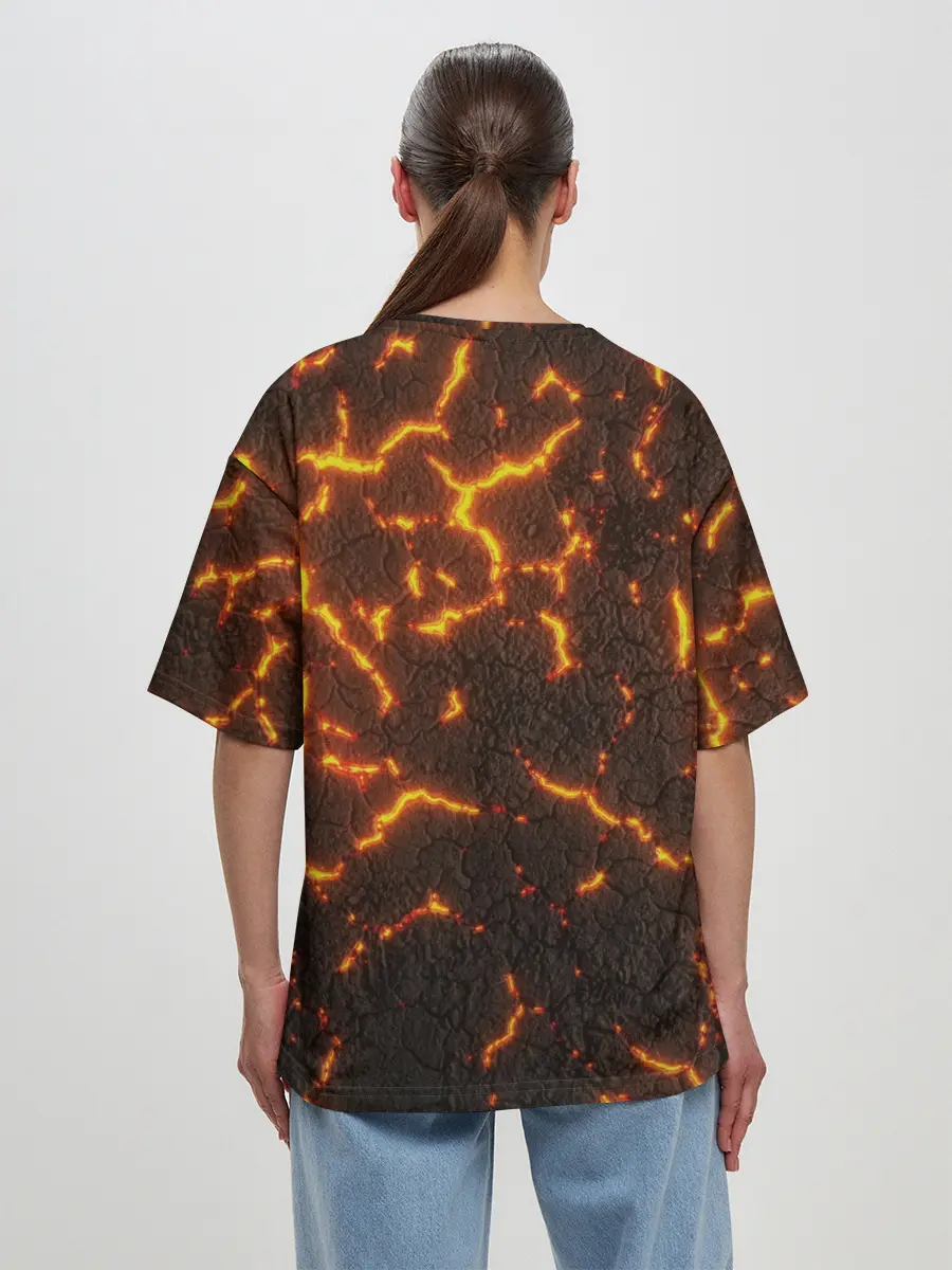 Женская футболка оверсайз / Помпеи 3D