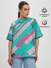 Женская футболка оверсайз / Геометрическая Абстракция
