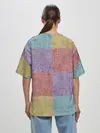 Женская футболка оверсайз / Patchwork