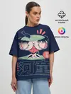 Женская футболка оверсайз / Anime Kappa Demon Yokai