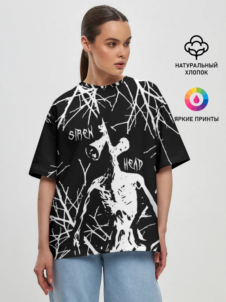 Женская футболка оверсайз / Сайрен Хэд