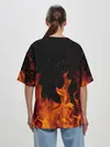 Женская футболка оверсайз / СЕКТОР ГАЗА FIRE