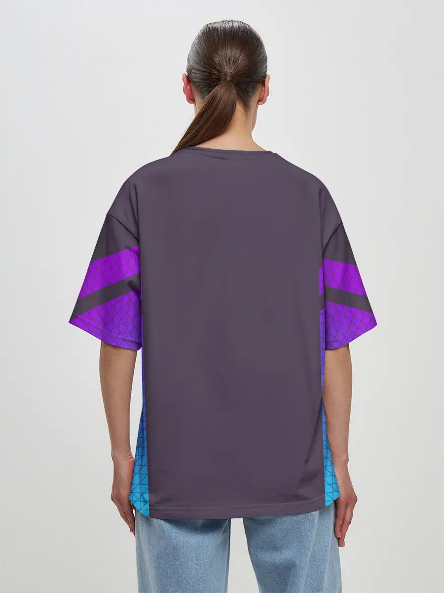 Женская футболка оверсайз / НЕОНОВЫЙ КОСТЮМ / NEON