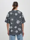 Женская футболка оверсайз / Звезды, планеты и созвездия