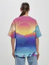 Женская футболка оверсайз / Красочные Горы