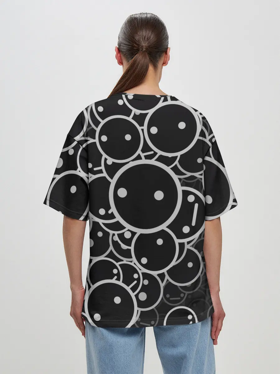 Женская футболка оверсайз / SMILE