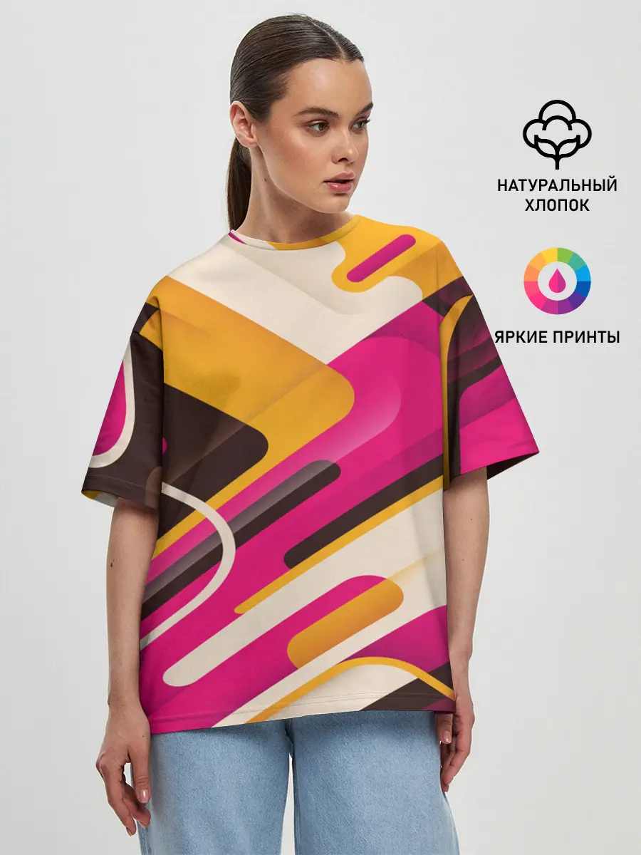 Женская футболка оверсайз / Traffic