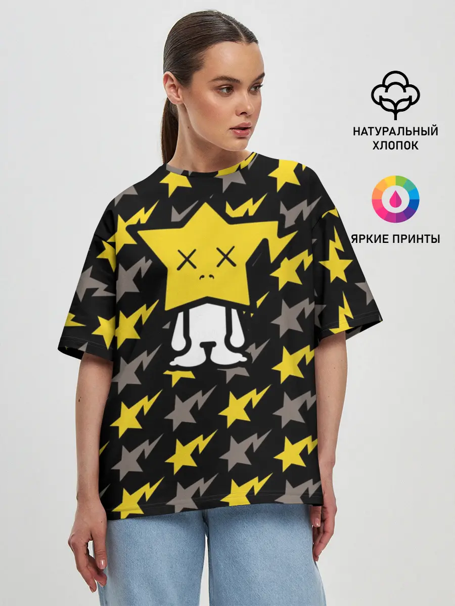 Женская футболка оверсайз / ChibiStar