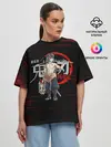 Женская футболка оверсайз / Иноске Хашибира Kimetsu no Yaiba