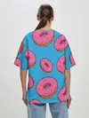 Женская футболка оверсайз / Пончики