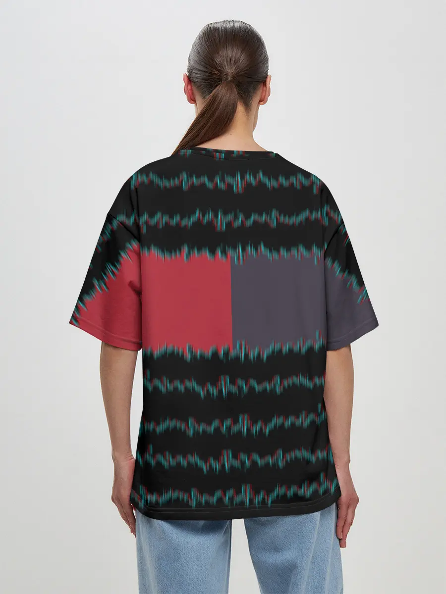 Женская футболка оверсайз / Какэгуруи | Безумный азарт