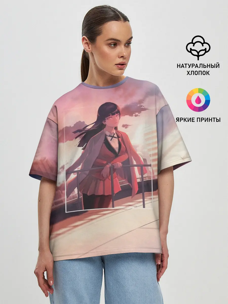 Женская футболка оверсайз / Kakegurui Yumeko Jabami art