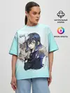 Женская футболка оверсайз / Иноске Хашибира Kimetsu no Yaiba
