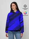 Женское худи / Blue and Black