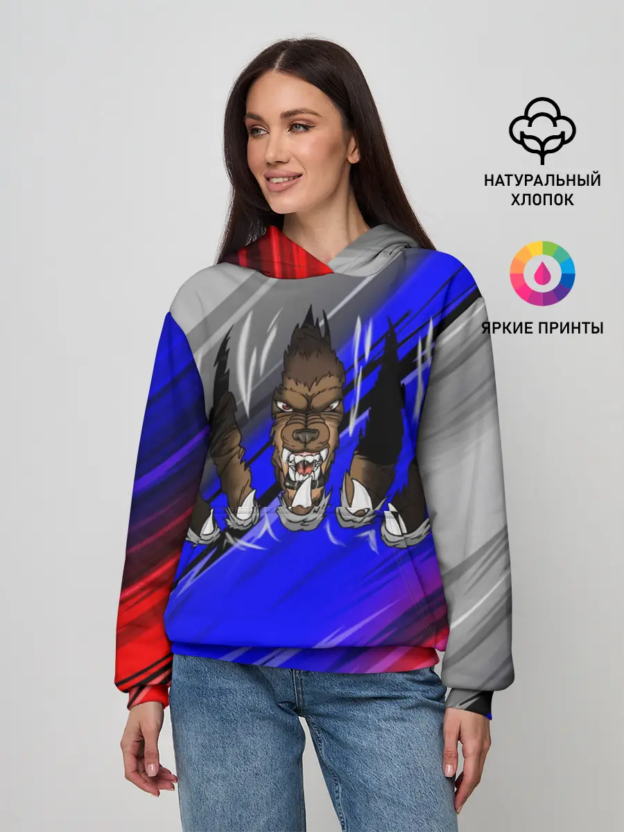 Женское худи / Русский Медведь