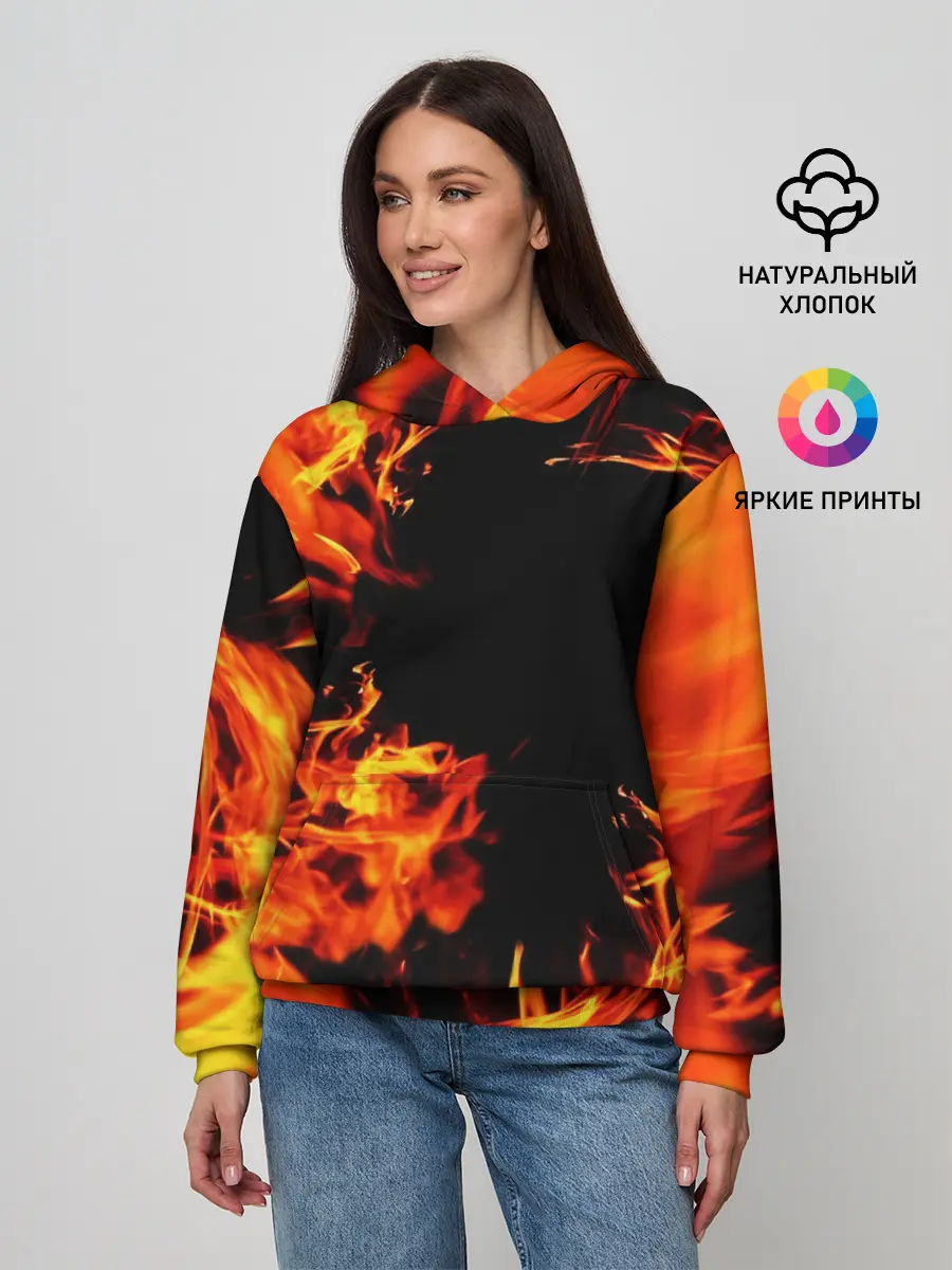 Женское худи / ОГОНЬ | FIRE