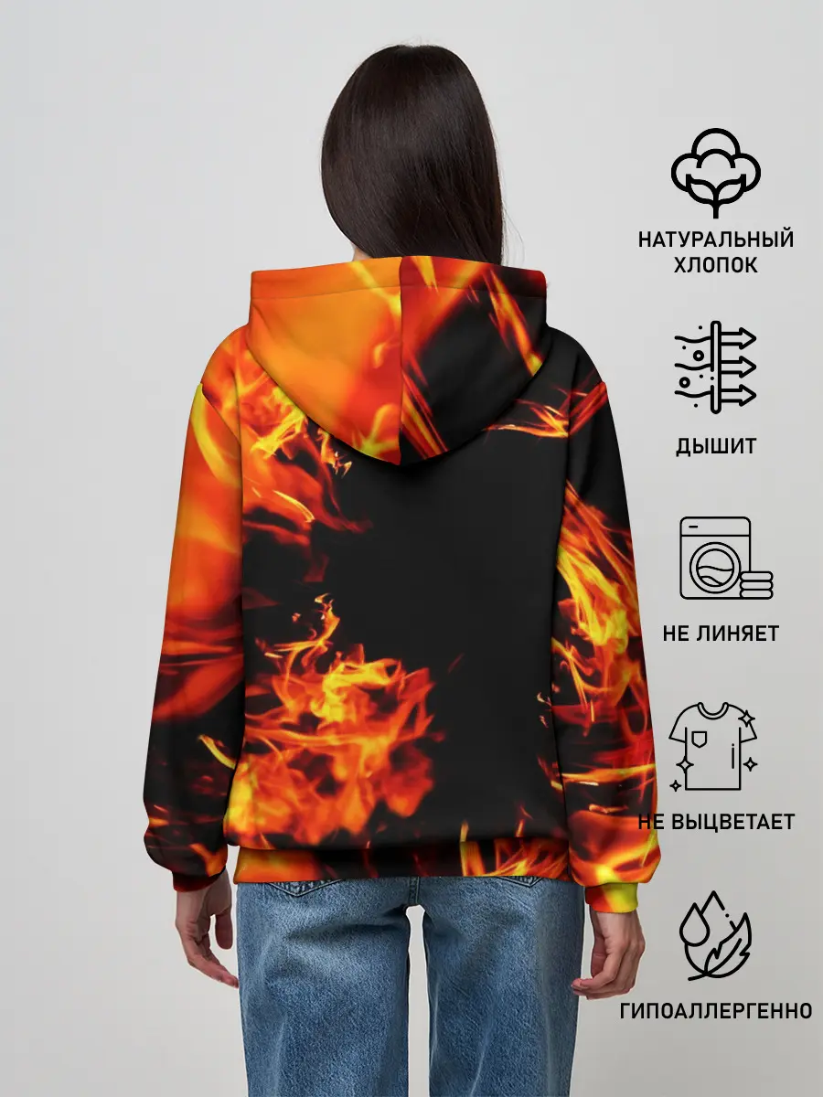 Женское худи / ОГОНЬ | FIRE