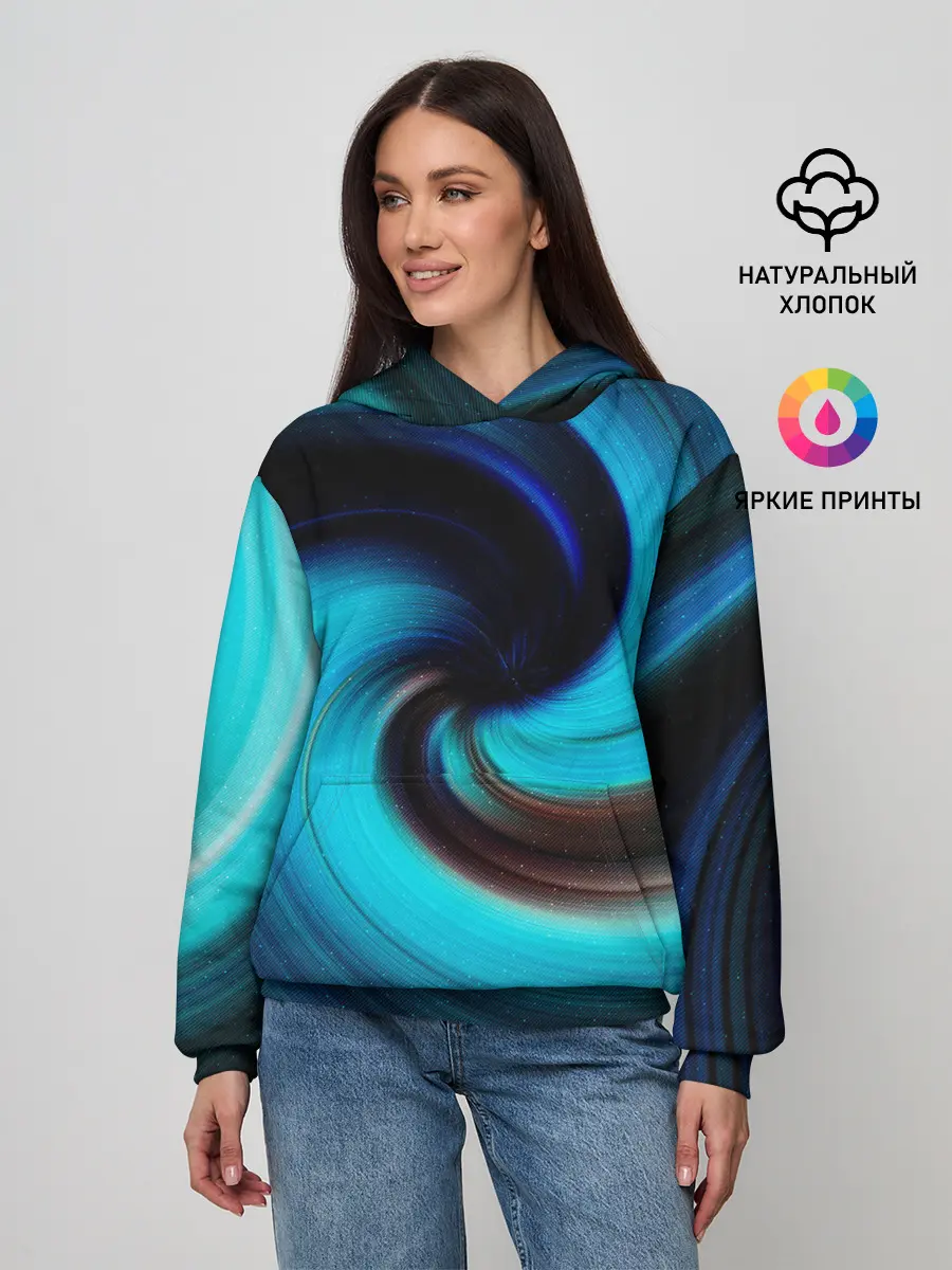 Женское худи / BLUE HOLE | SPACE