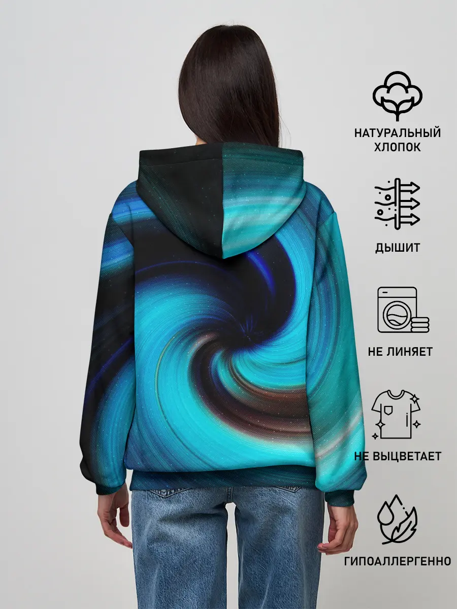 Женское худи / BLUE HOLE | SPACE