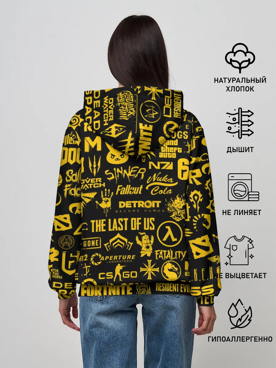 Женское худи / ЛОГОТИПЫ ИГР