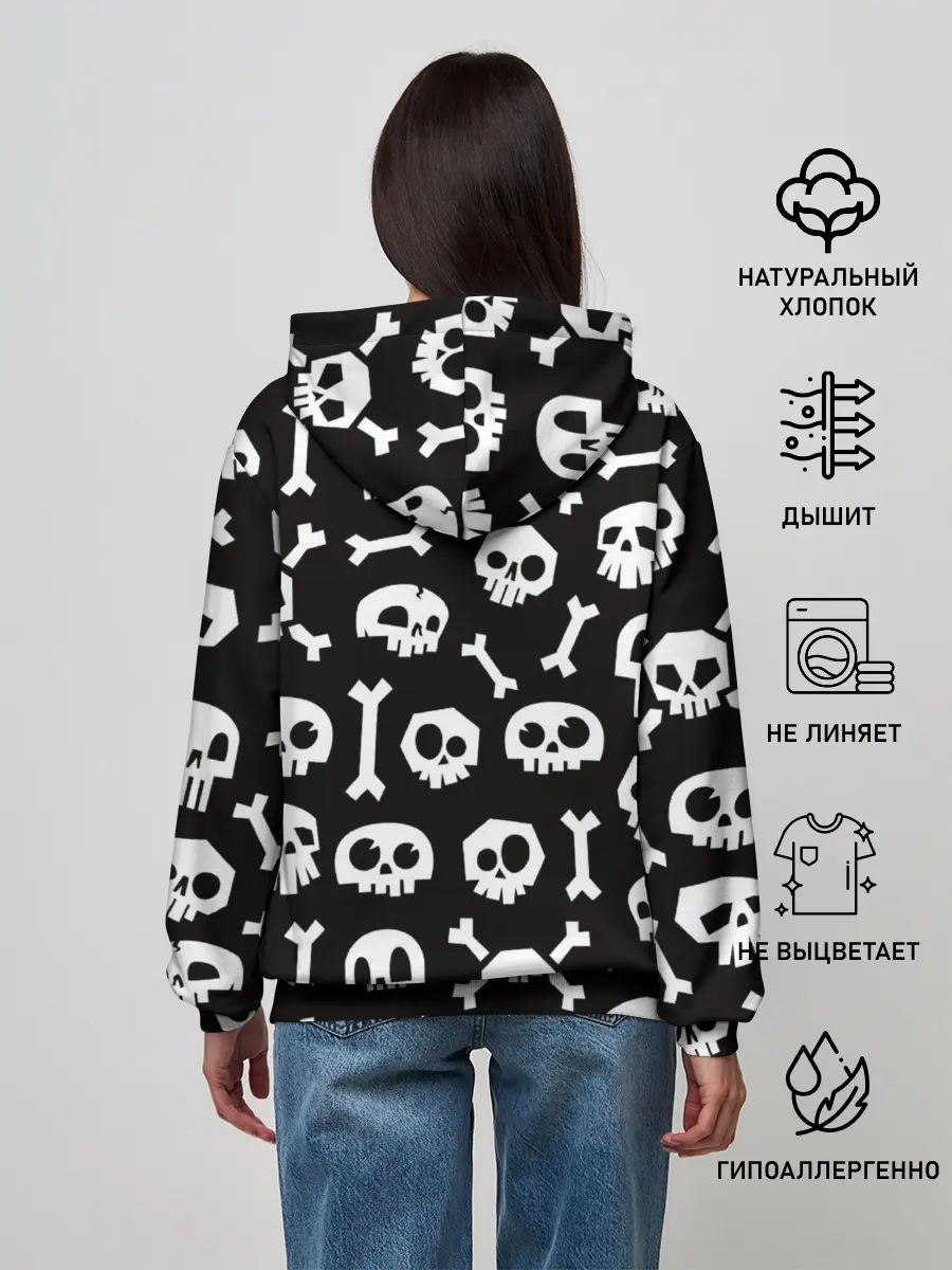 Женское худи / Черепушки