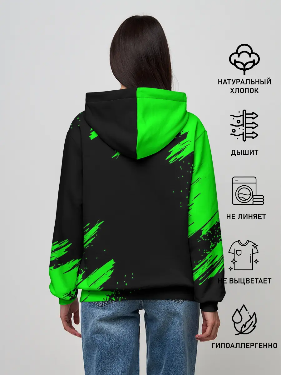Женское худи / MINECRAFT CREEPER CAT