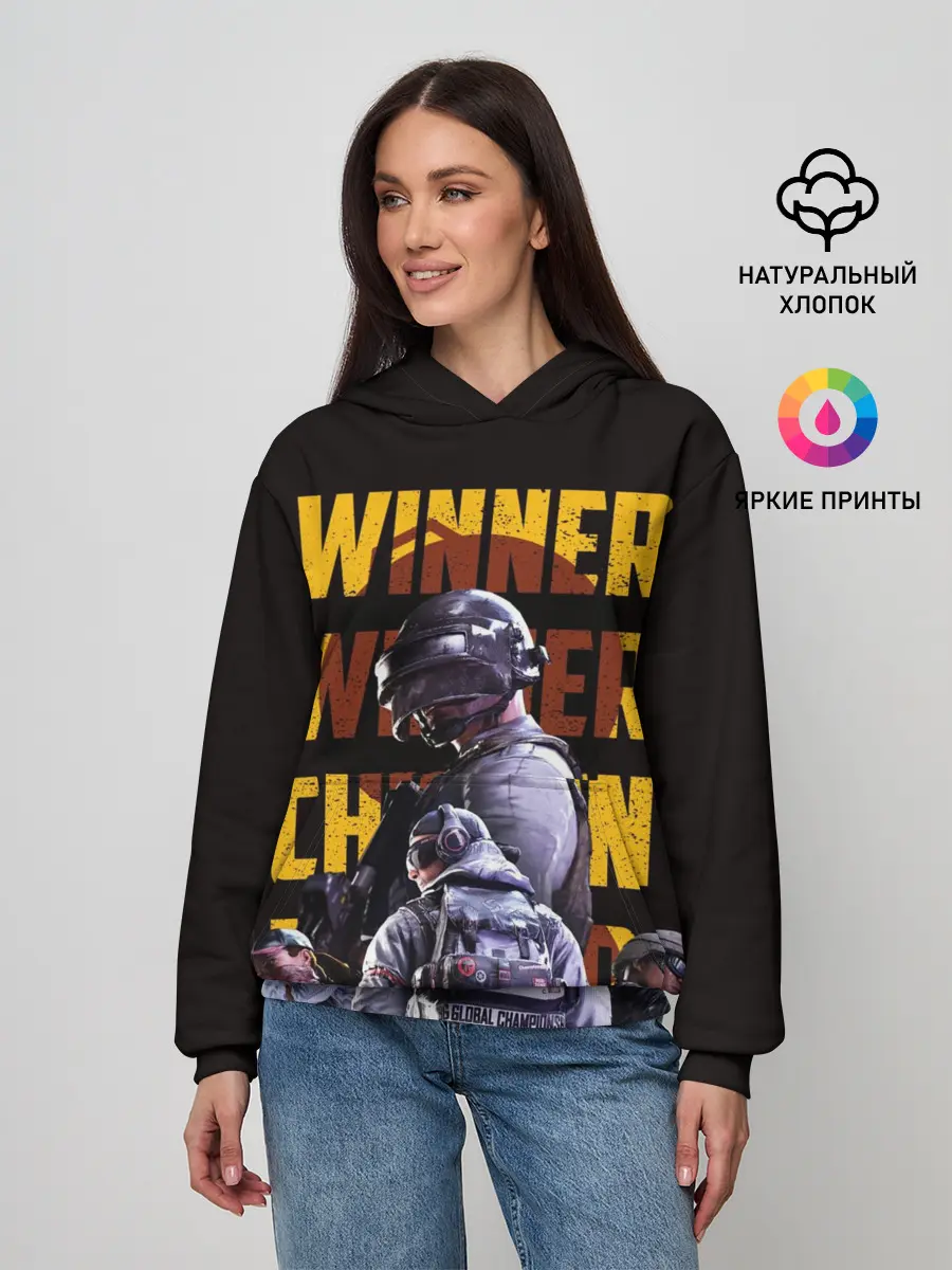 Женское худи / PUBG | Winner Chicken