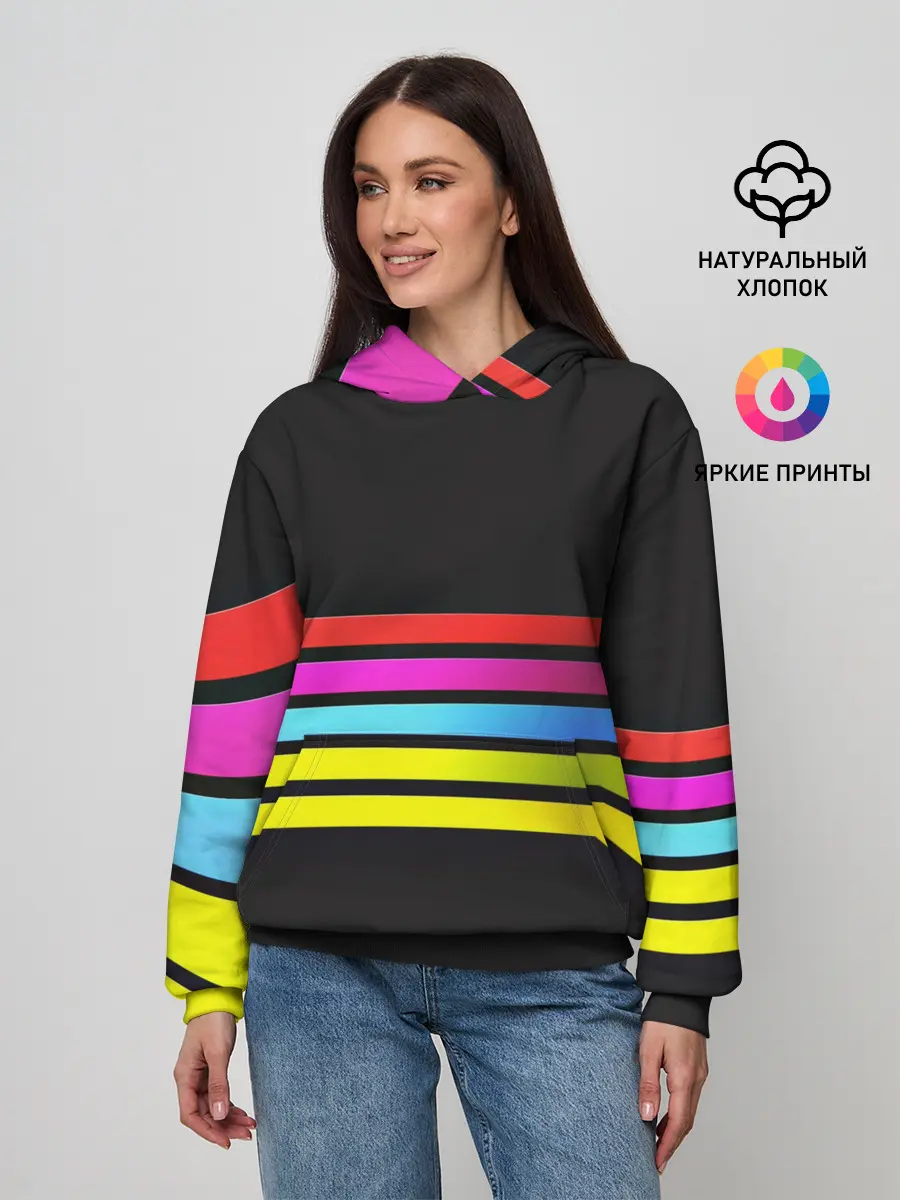 Женское худи / NEON GEOMETRY