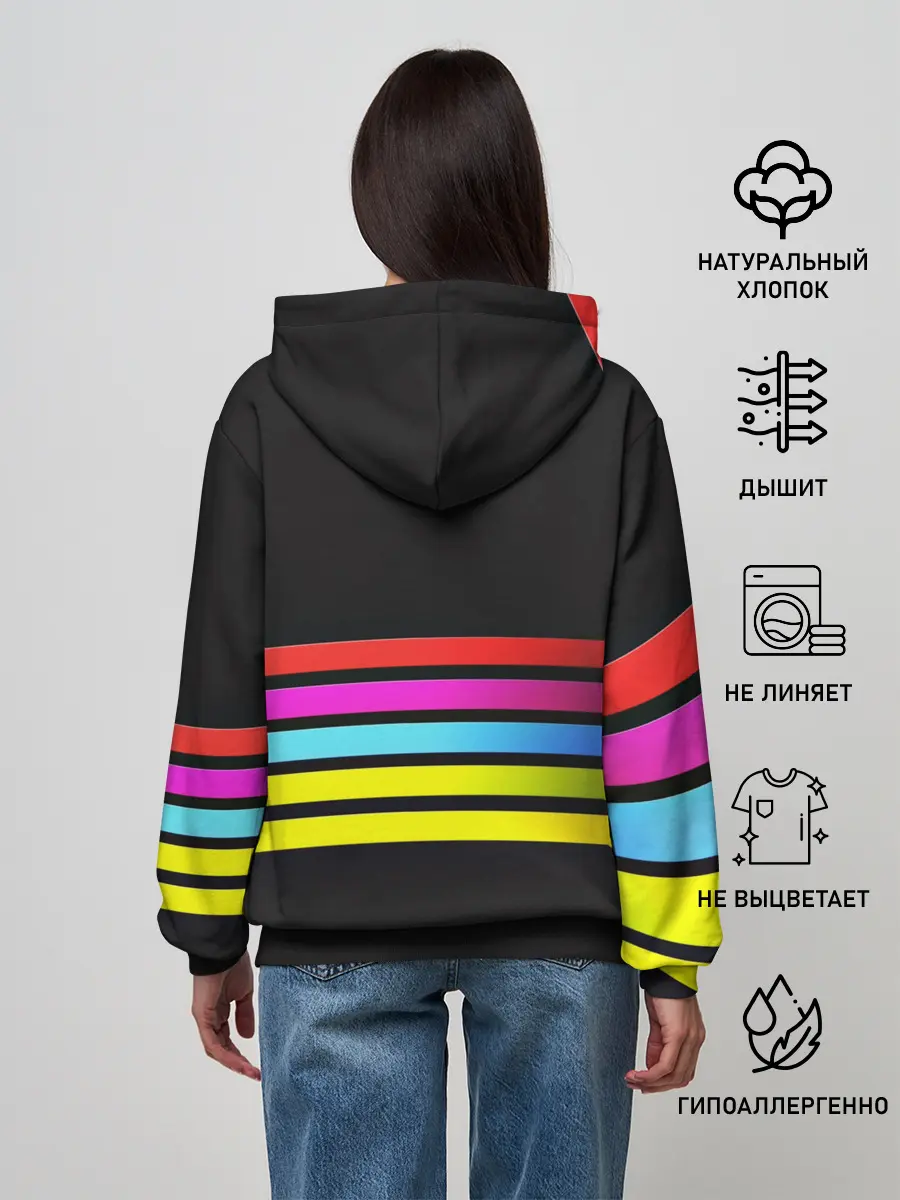 Женское худи / NEON GEOMETRY