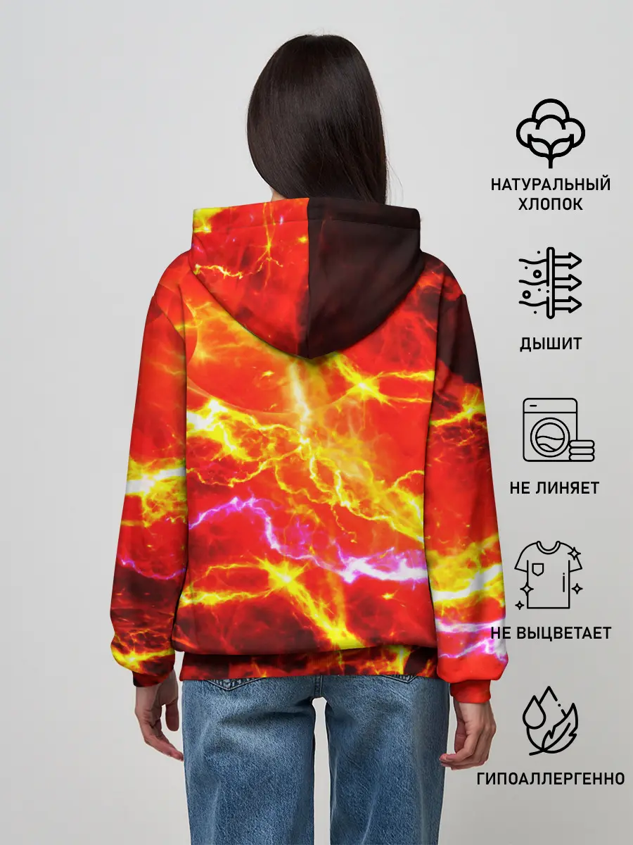 Женское худи / УДАРЫ МОЛНИИ