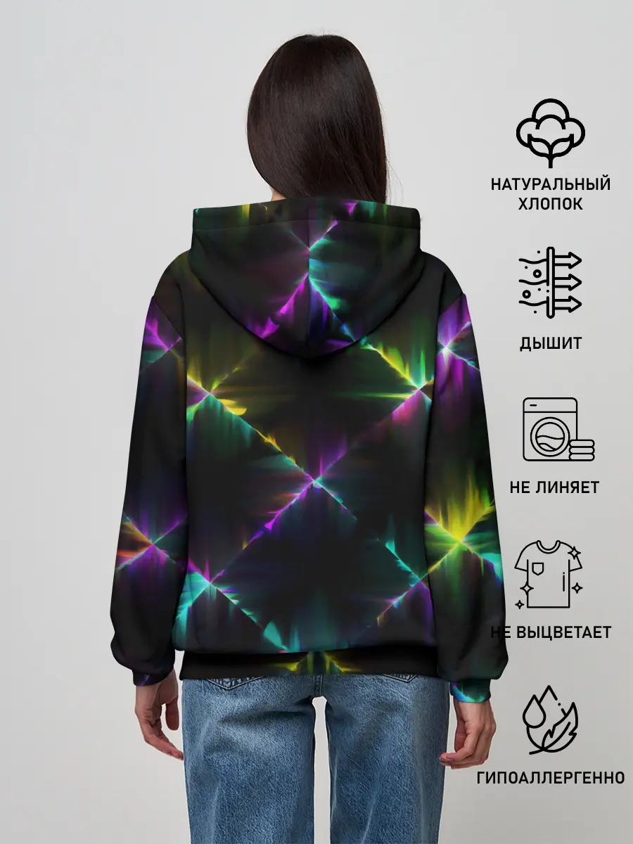 Женское худи / НЕОНОВАЯ ТЕКСТУРА