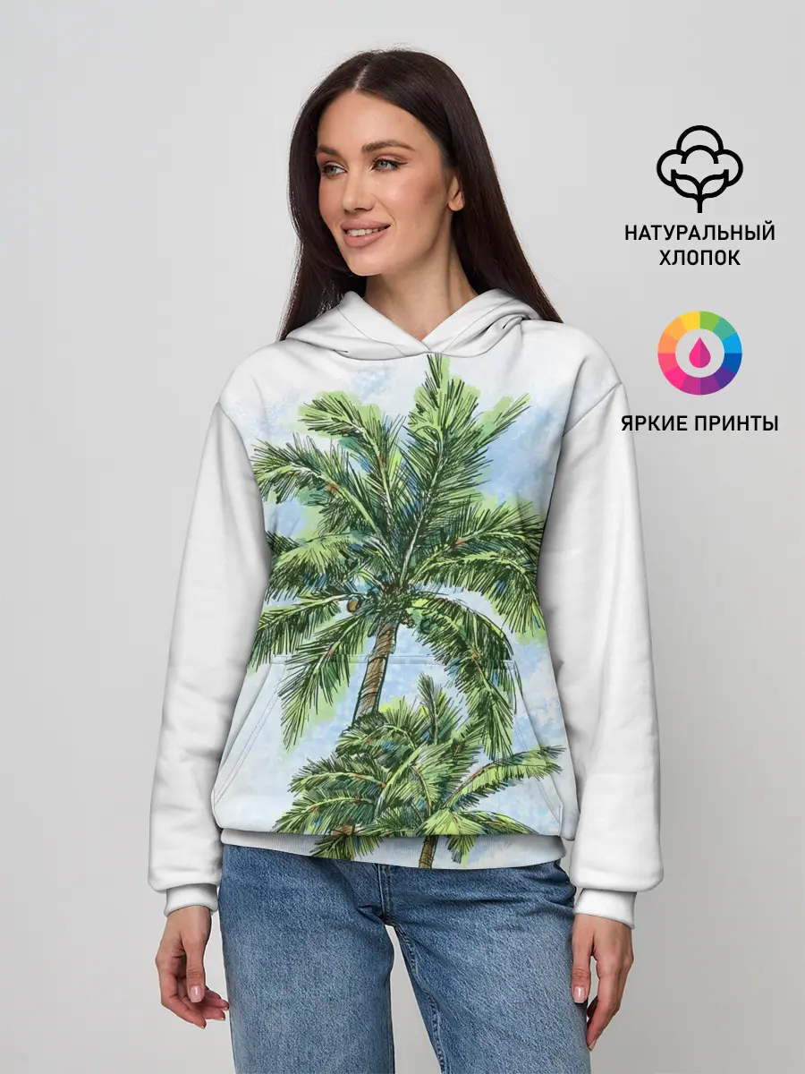 Женское худи / Пальмы над головой