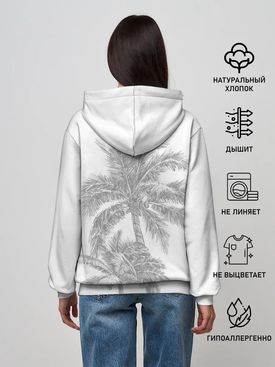 Женское худи / Пальмы над головой