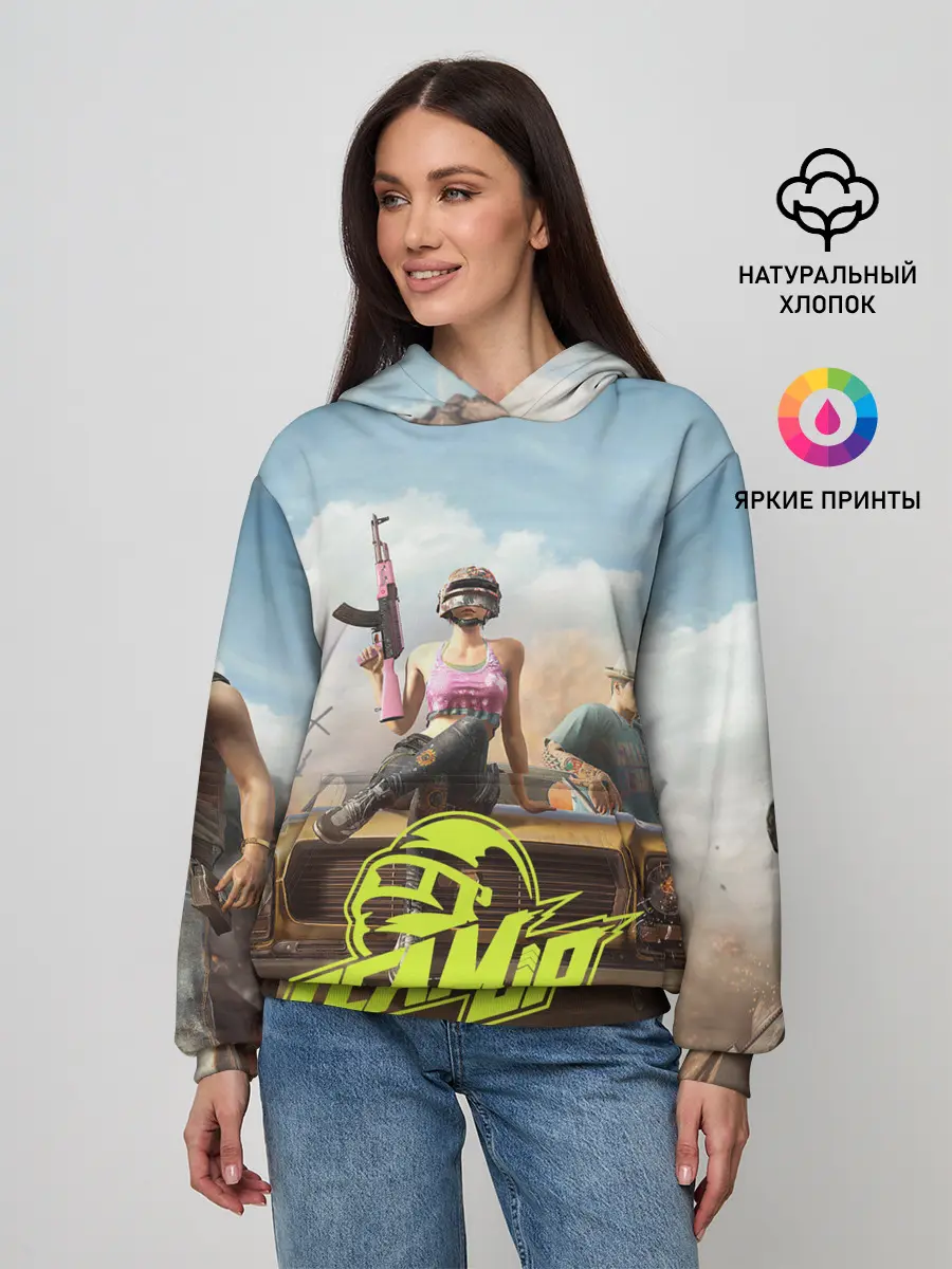 Женское худи / PUBG team up