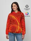 Женское худи / Неоновый Огонь