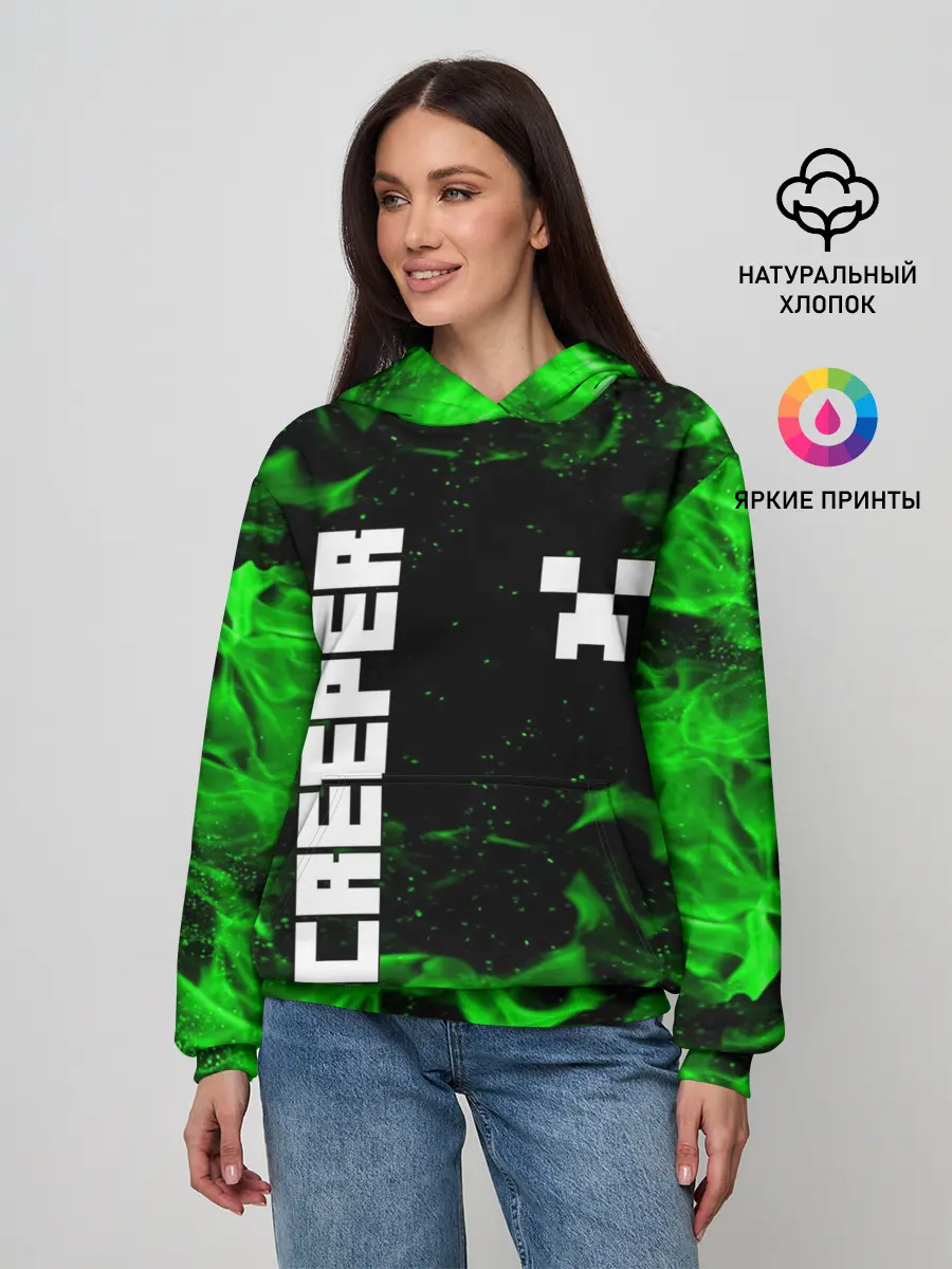 Женское худи / MINECRAFT CREEPER