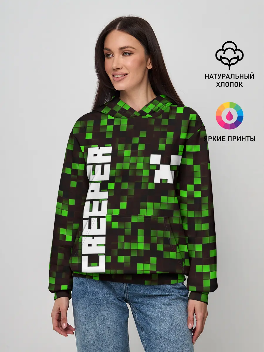 Женское худи / MINECRAFT CREEPER