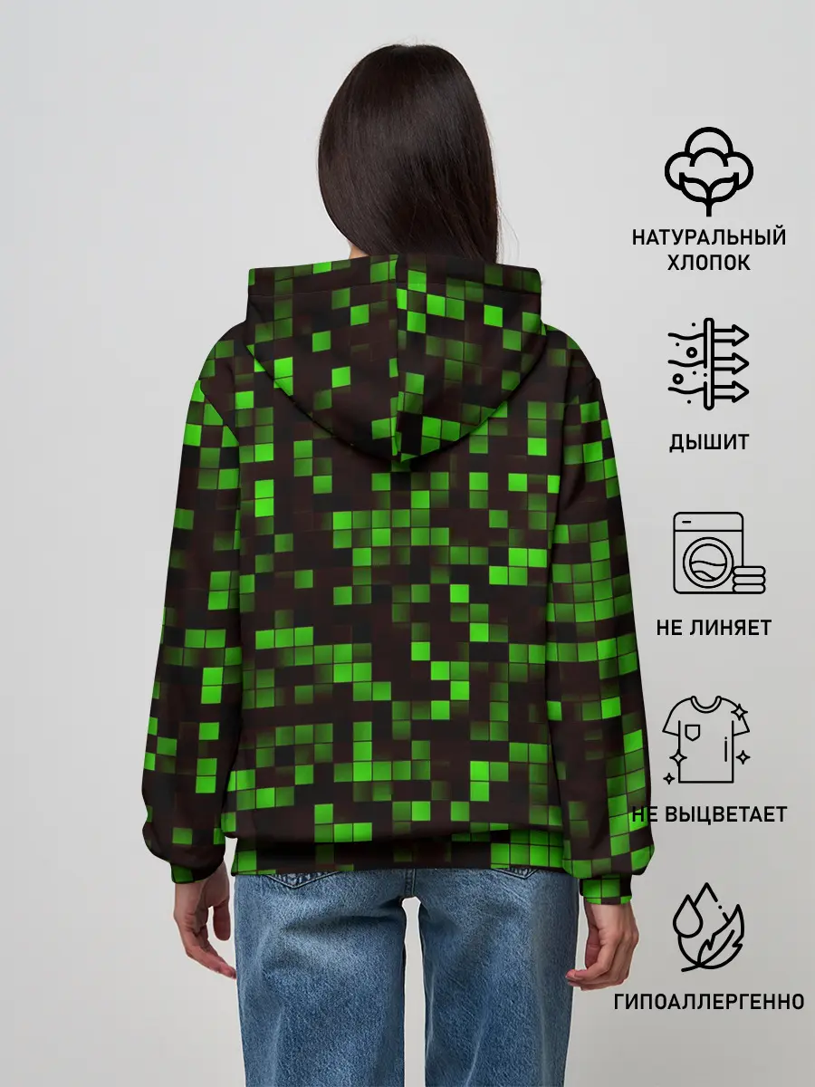 Женское худи / MINECRAFT CREEPER