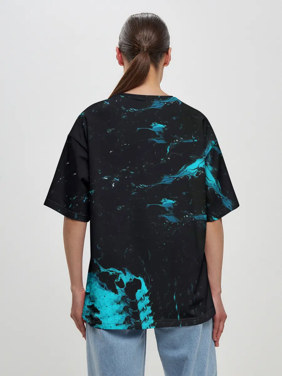 Женская футболка оверсайз / Among Us Dab