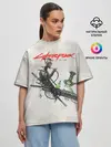 Женская футболка оверсайз / CYBERPUNK 2077