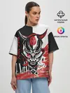 Женская футболка оверсайз / Самурай Samurai