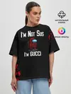Женская футболка оверсайз / Among Us Gucci
