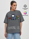 Женская футболка оверсайз / Among Us | Убийца
