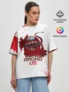 Женская футболка оверсайз / AMONG US - МОНСТР