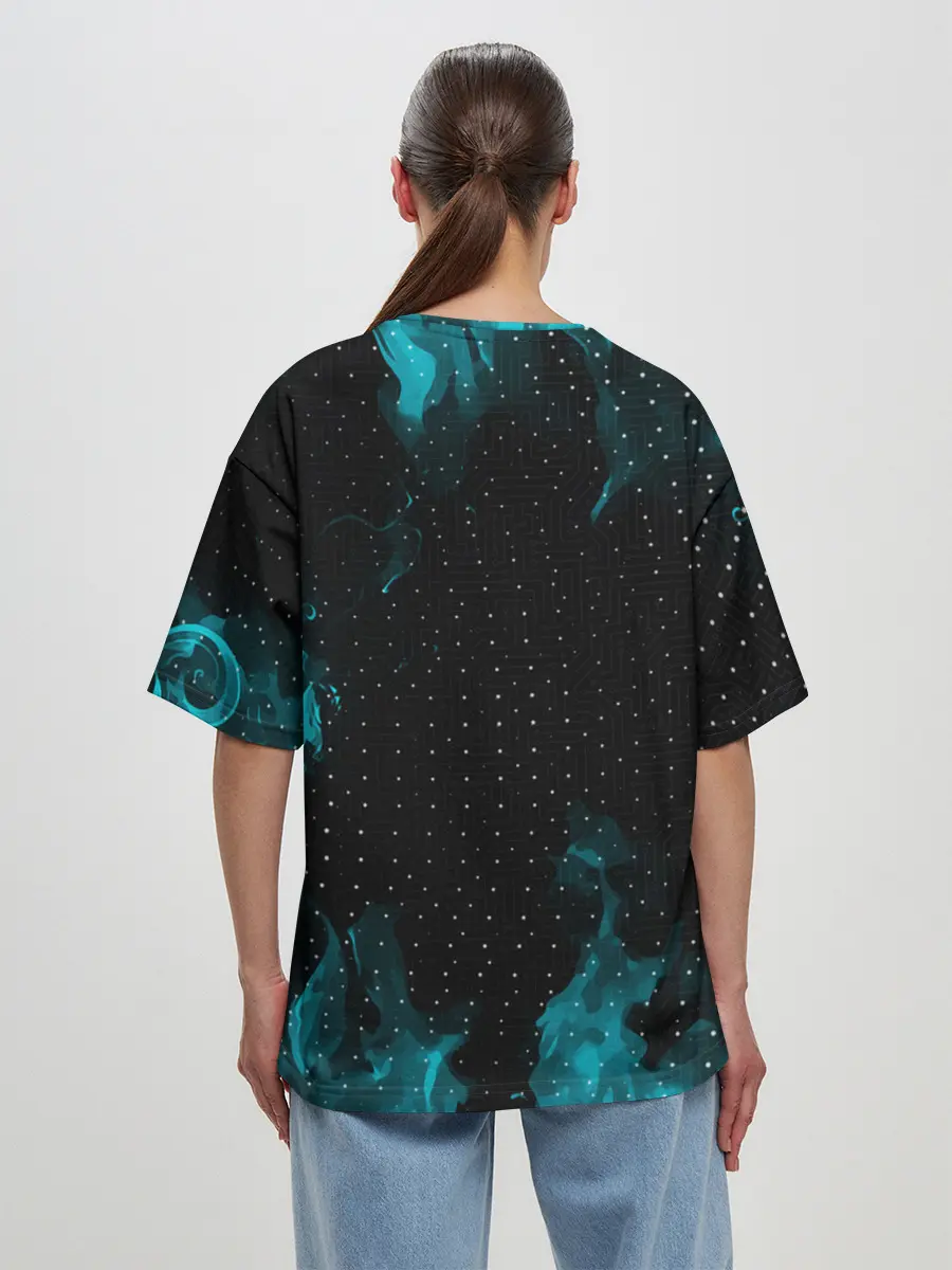 Женская футболка оверсайз / AMONG US / АМОНГ АС