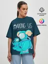 Женская футболка оверсайз / Among Us