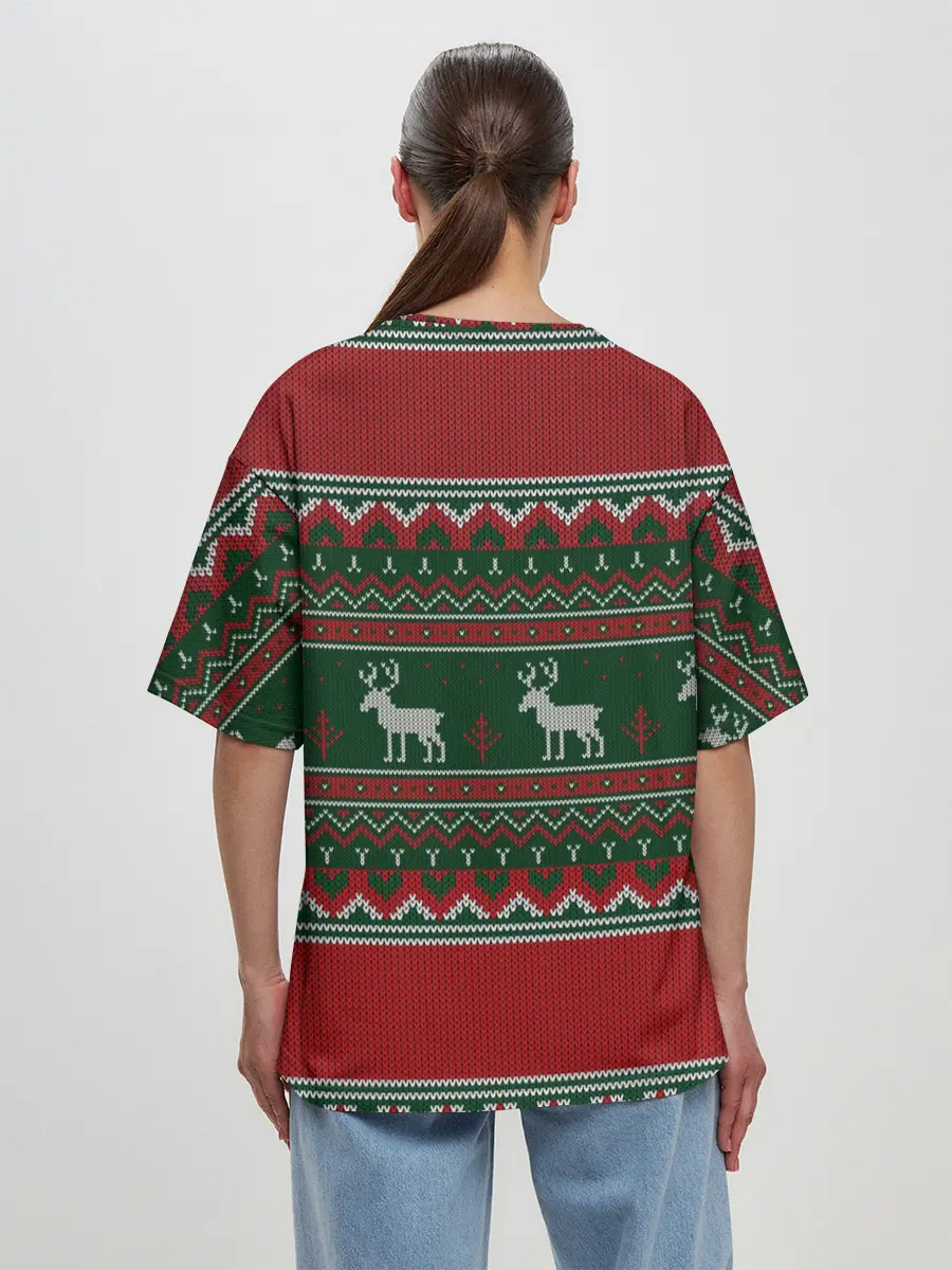 Женская футболка оверсайз / Свитер