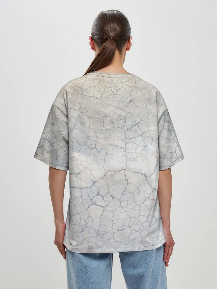 Женская футболка оверсайз / Белки